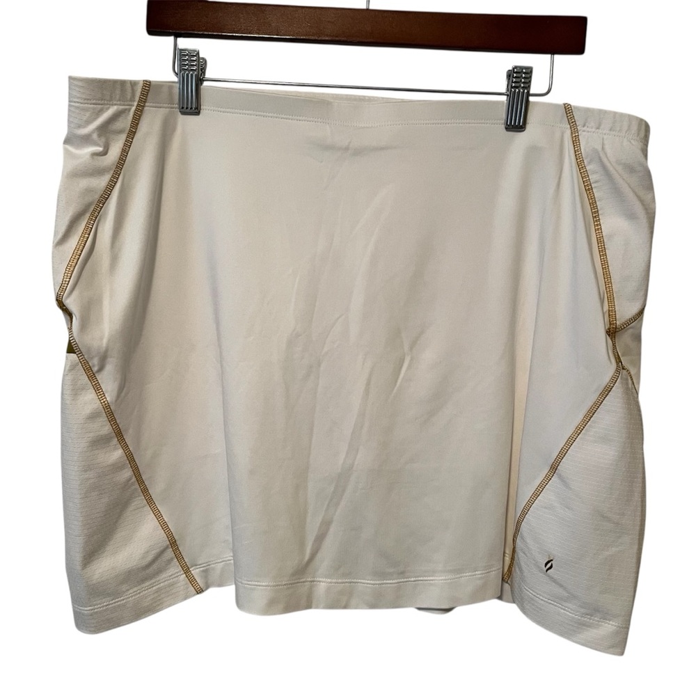 Lopez White and Gold Golf/Tennis Skort